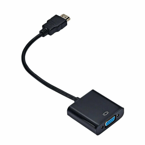 переходник hdmi m vga f gold 0 1м белый Переходник HDMI (M) - VGA (F) 20см