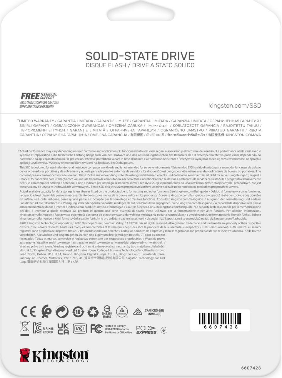 Накопитель SSD M.2 2280 Kingston KC3000 4TB PCI-E 4.0 x4 NVMe 3D TLC 7000/7000MB/s IOPS 1000K/1000K MTBF 2M 3,2 PBW graphen heatsink - фото №12