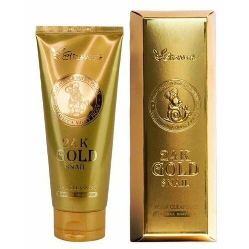Elizavecca 24k gold Пенка для умывания 24k gold snail cleansing foam