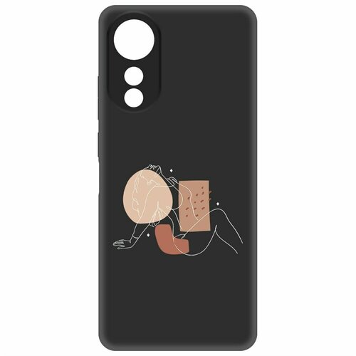 Чехол-накладка Krutoff Soft Case Чувственность для Oppo A78 4G черный чехол накладка krutoff soft case романтика для oppo a78 4g черный