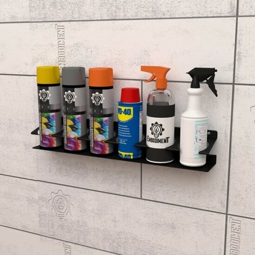 Изображение товара Держатель органайзер Embodiment для аэрозольных баллончиков, настенный