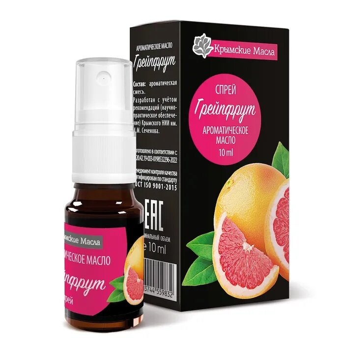 фото Эфирное масло Крымские масла Грейпфрут, 5 мл Кап. дозатор