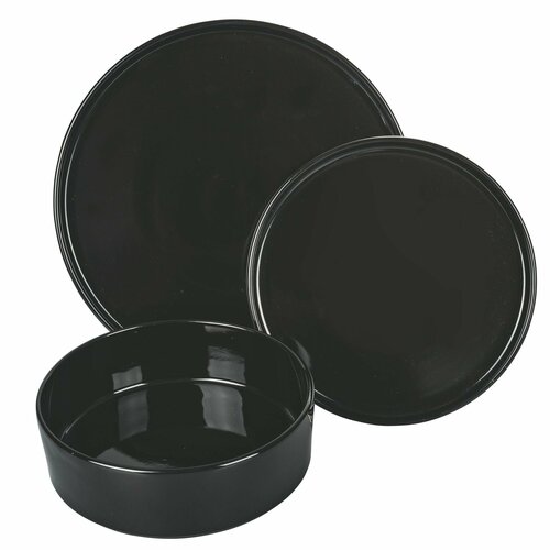 Набор столовой посуды из 12-ти предметов GOURMET BLACK Villa D'Este, VD5911945