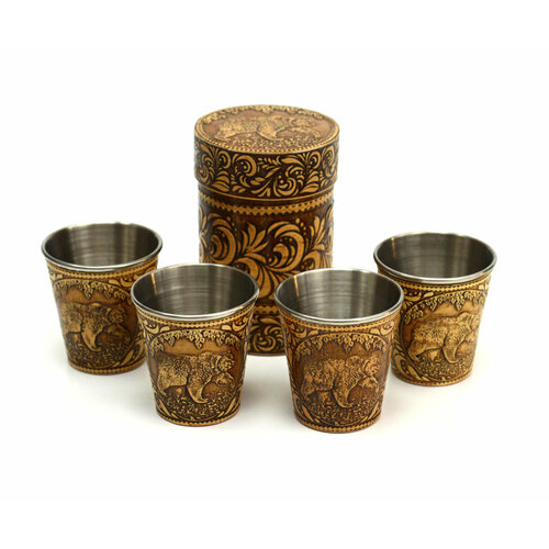 Набор стопок в футляре большой 