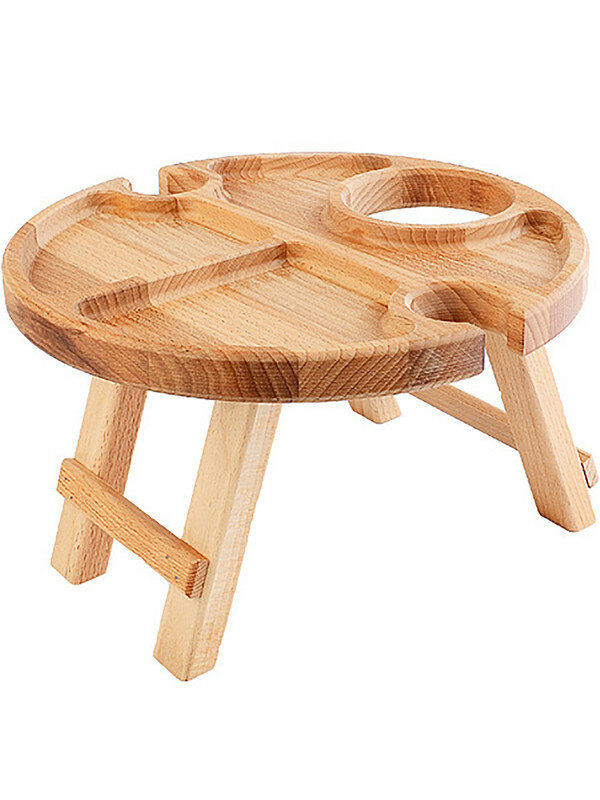 Винный столик MAYER&BOCH, деревянный, 30см