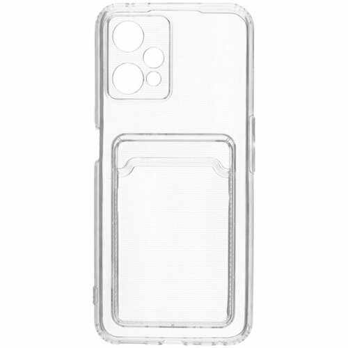 Силиконовый чехол Zibelino для Realme 9 5G/9 Pro, Silicone Card Holder, защита камеры, прозрачный чехол книжка mypads для realme 9 pro 9 5g реалми 9 про 9 5g объединяет геометрию светло коричневый