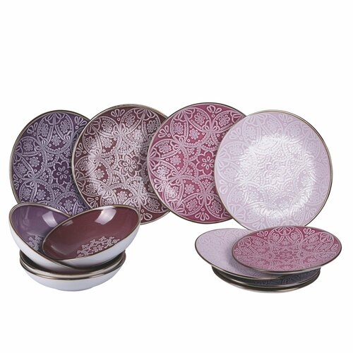 Набор столовой посуды из 12-ти предметов Villa D'Este SHADES OF PROVENCE, VD5911993