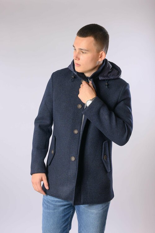 Пальто Formenti, размер 52 XL, синий