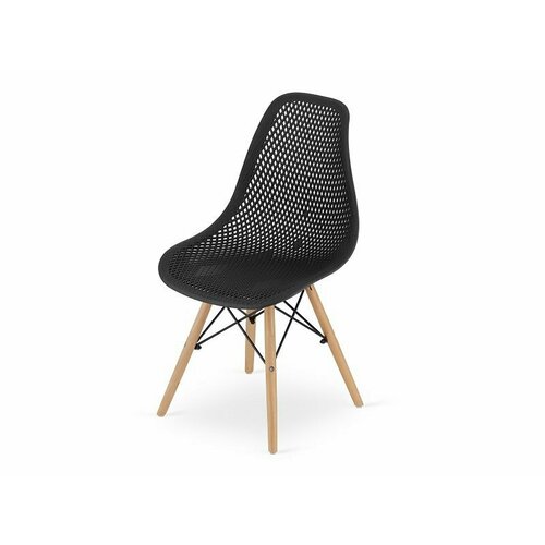 Стул в стиле Eames, - перфорированный черный