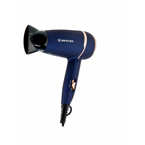 ФЕН для волос 1400ВТ 2 СК ХОЛ возд конц СКЛ ручка покрытие SOFT-TOUCH съемн фильтр BRAYER 217100₽