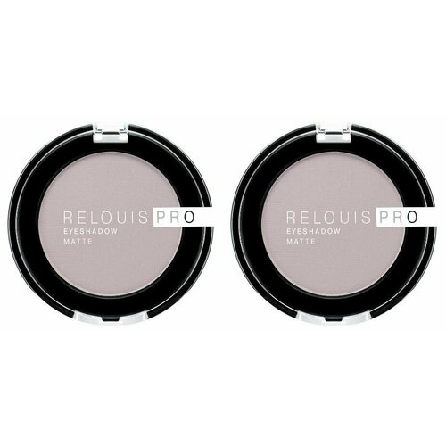 Купить Relouis Тени для век тон 14 Nauve Pro Eyeshadow Matte, 2 шт, серый