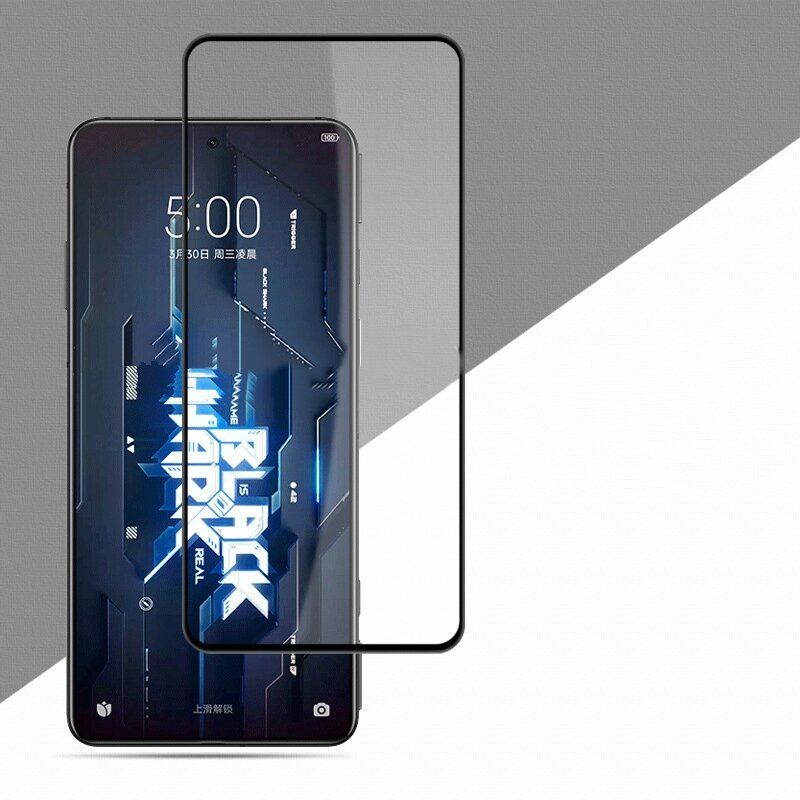 3D/5D защитное изогнутое стекло MyPads 5D Forti Glass для Xiaomi Black Shark 5 Pro с олеофобным покрытием черное