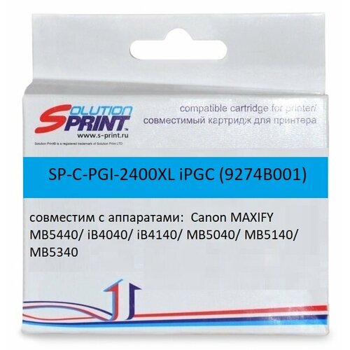 Картридж Sprint SP-C-PGI-2400XL iPGC 9274B001 для Canon совместимый ic cpgi 2400xl c картридж для canon maxify ib4040 ib4140 mb5040 mb5140 mb5340 mb5440 голубой