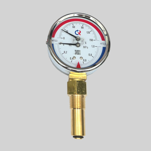 Термоманометр ТМТБ-31Р 0-150С 0-1.0 МПа, термоманометр тмтб 31р 1 0 120с 0 0 6 g1 2 80мм радиальный росма 2329
