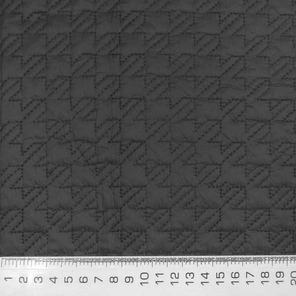 Курточная ткань для шитья и рукоделия. Стежка, цвет черный, 100х140 см