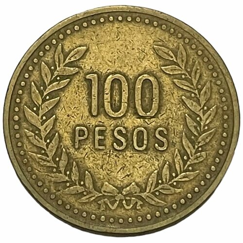 Колумбия 100 песо 1992 г. колумбия 10 песо 1992 г