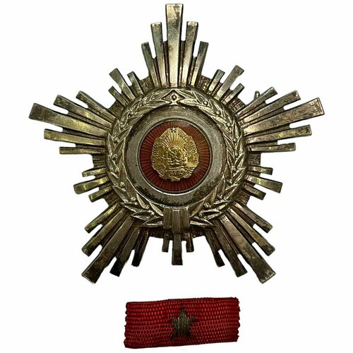 Румыния, орден Звезда Румынии V степень с колодкой (3 тип) RPR 1955-1965 гг. (в коробке)