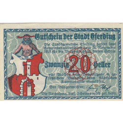 Австрия, Эфердинг 20 геллеров 1919 г. (№1.4)
