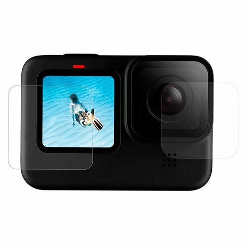 Защитные пленки для GoPro 9 / 10 и 11 Black telesin аккумулятор для gopro hero 9 black