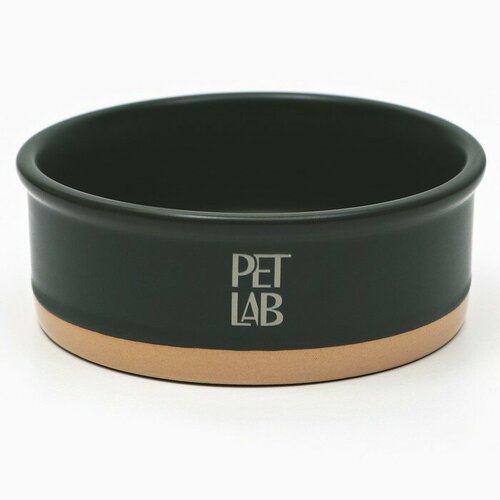 Pet Lab Керамическая миска 200 мл, изумрудная