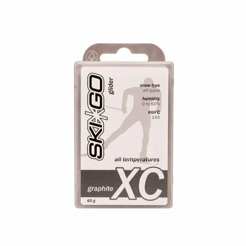 Парафин углеводородный SKIGO XC Glider Grafit (графит) (Универсальная) 60 г. наборы skigo skin wax flour stick мазь скольжения