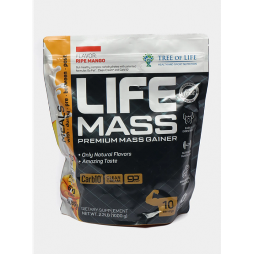 Life Mass Premium Mass Gainer 1000 gr, 10 порции(й), манго