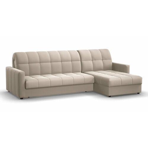 Угловой диван Цвет Диванов Инсбрук NEXT 155 K-3 с оттоманкой мини 276 угловой Серо-бежевый c механизмом