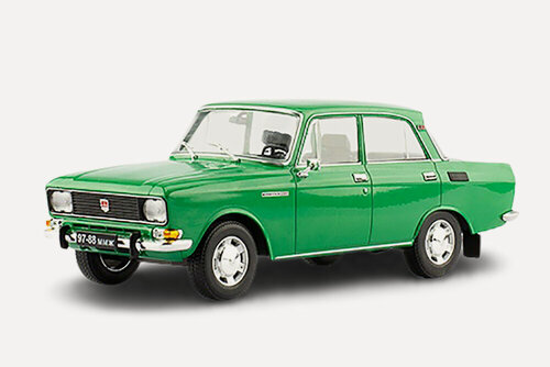 Изображение товара Модель коллекционная HACHETTE Московский 2140Д 1990 зеленый (легендарные автомобили #79)