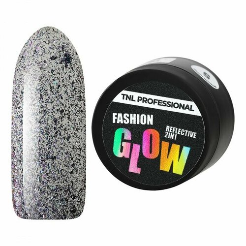 Гель для дизайна TNL Fashion glow №02, Сверкающий аметист