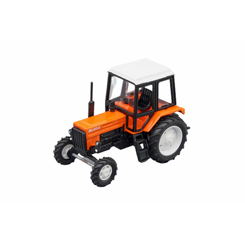 Tractor MTZ-82 (ussr russia) orange/black | трактор МТЗ-82 оранжевый/черный (металл)