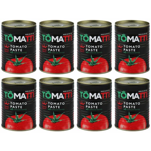 Tomatti Паста томатная 28-30%, 380 г, 8 шт