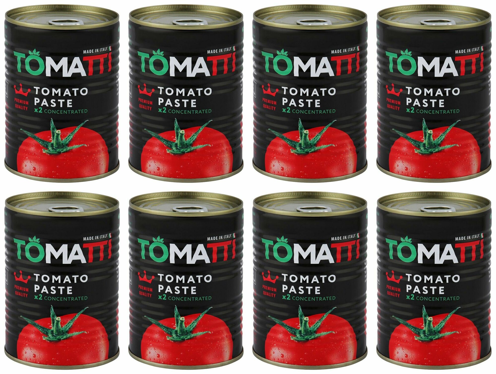 Tomatti Паста томатная 28-30%, 380 г, 8 шт