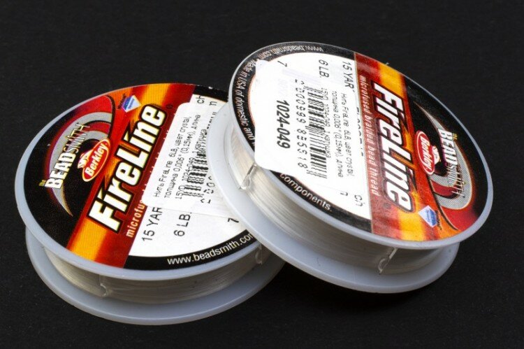 Нить FireLine 6LB, цвет crystal, толщина 0,006" (0,15мм), длина 15YD, 1024-049, 1 катушка
