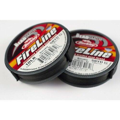 фото Нить fireline 10lb, цвет smoke grey, толщина 0,008" (0,20мм), длина 50yd, 1024-012, 1 катушка нет бренда