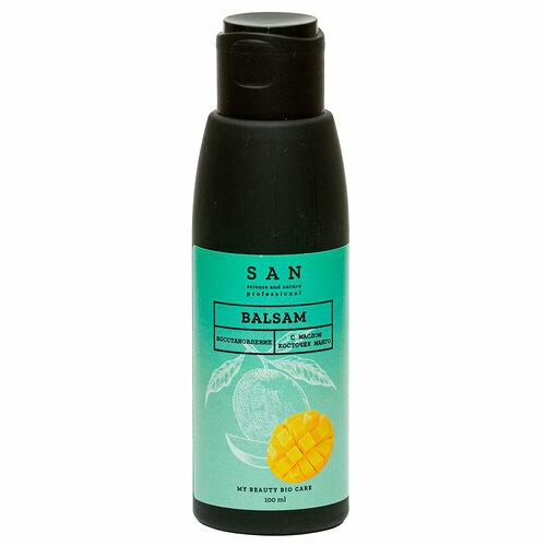 Бальзам для волос SAN Professional Бальзам восстанавливающий с маслом косточек манго 100мл