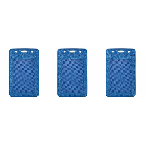 ProMega office Бейдж вертикальный 54х90 мм синий 3 шт 664₽