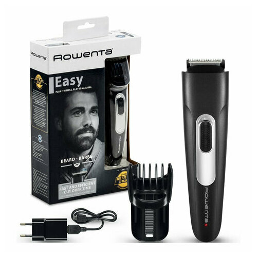 Триммер для бороды ROWENTA TN2801F4 11 установок длины 05-10 мм 1 насадка беспроводной черный 499100₽