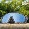 Фото #5 Очки Kapvoe солнцезащитные спортивные велоспорт/лыжи (3 линзы) KE-X76-3LENS, 06, белая оправа, голубая линза