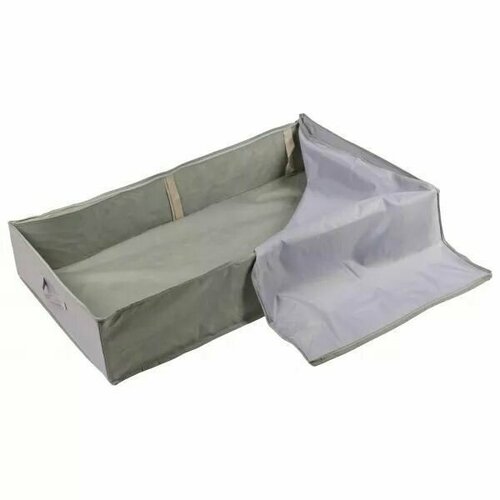 Короб для хранения JK20PL03G 93х55х19см, с молнией, серый