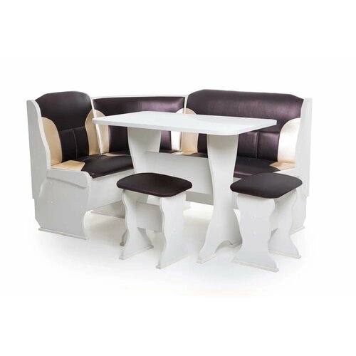 Кухонный уголок Betel орхидея Комби Белый/С.221 - С.101/С.-221