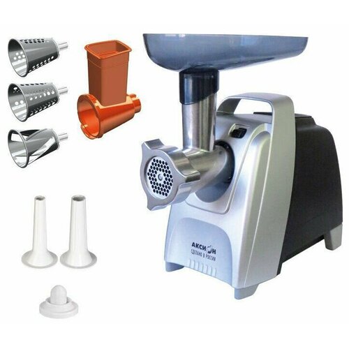 Аксион Мясорубка 2000Вт Аксион М 6203 чернсеребр 1729900₽