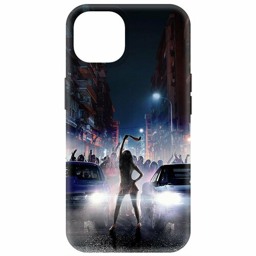 Чехол-накладка Krutoff Soft Case Форсаж. Стритрейсинг для iPhone 15 черный чехол накладка krutoff soft case форсаж стритрейсинг для iphone 5 5s черный