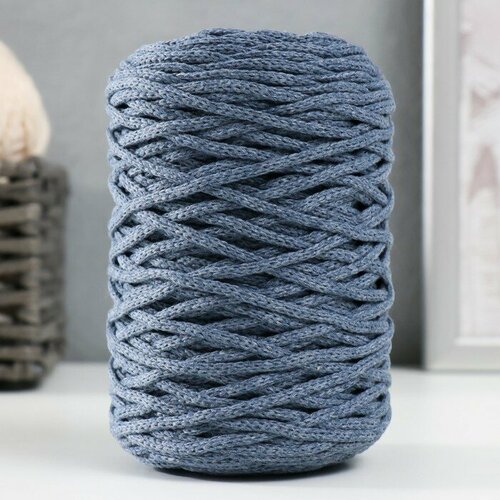 Шнур для вязания без сердечника 70% хлопок, 30% полиэстер ширина 3мм 100м/160±10гр (113)