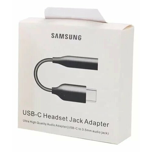 Переходник/адаптер Samsung USB Type-С - Mini Jack 3.5 mm (EE-UC10J), 0.09 м, черный