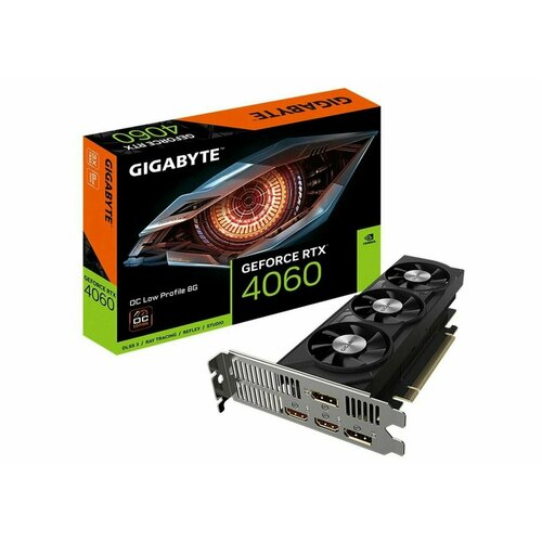 Видеокарта Gigabyte RTX4060 OC Low Profile 8GB GDDR6 128-bit DPx2 HDMIx2 3FAN RTL