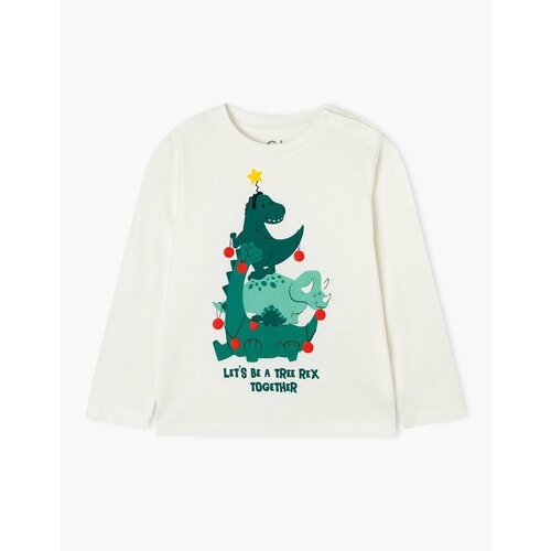 фото Футболка gloria jeans, размер 2-3г/98, белый