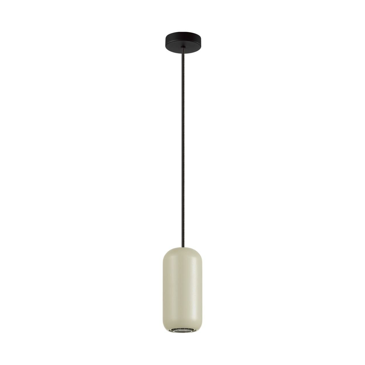 5060/1G PENDANT ODL24 313 цвет слонов. кости/черный/металл Подвес GU10 LED 4W COCOON