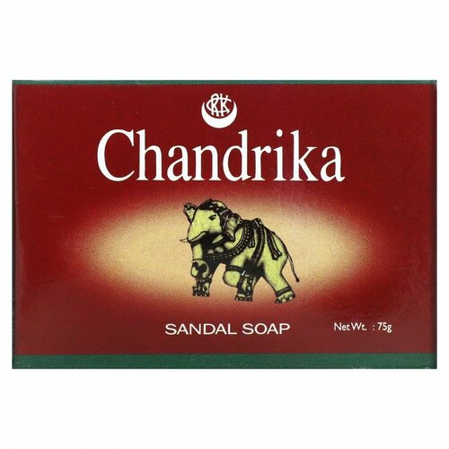 Chandrika Soap, Chandrika Sandal Bar Soap, 75 g