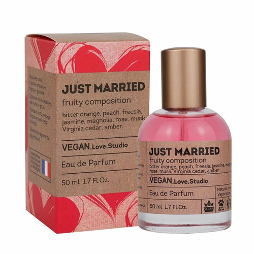 Delta Parfum Vegan Love Studio Just Married парфюмерная вода 50 мл для женщин туалетная вода женская цветочная фантазия магнолия 50 мл delta parfum 7343673