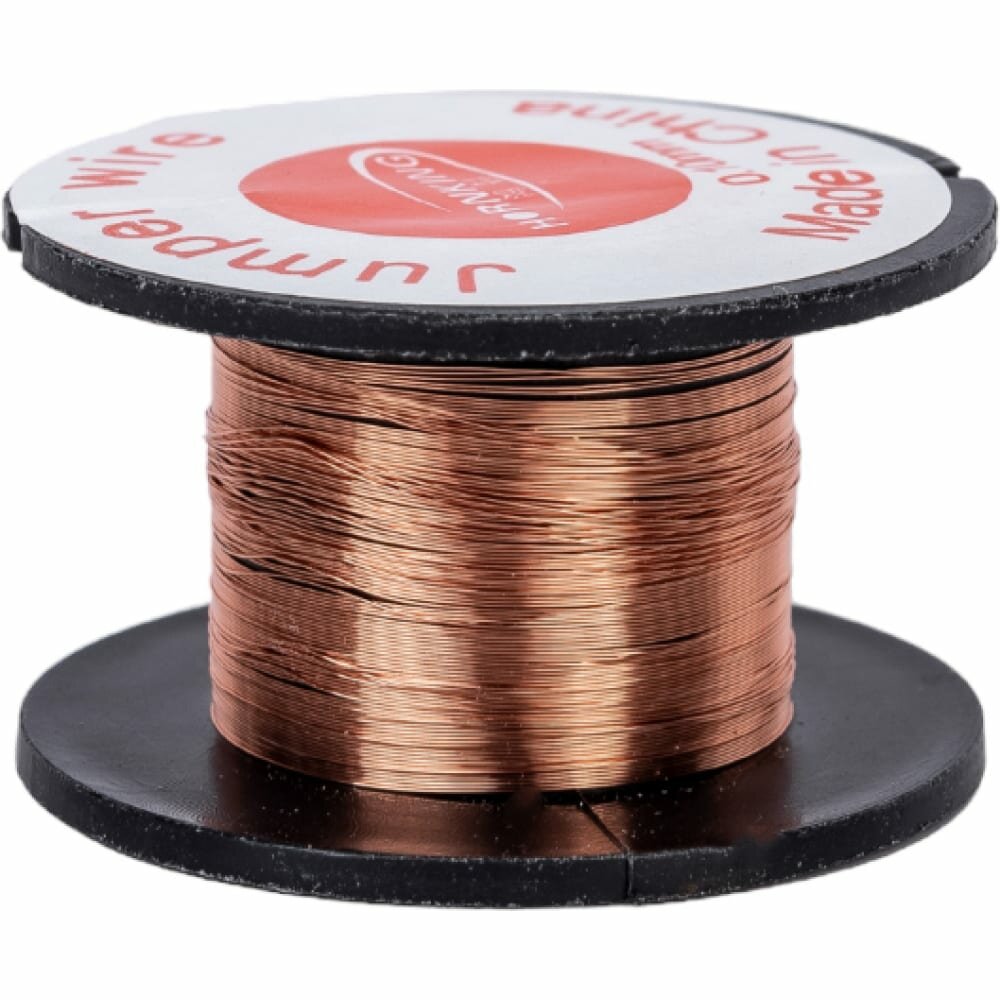 Copper wire / Медная проволока для восстановления дорожек сечение 0,1 мм катушка